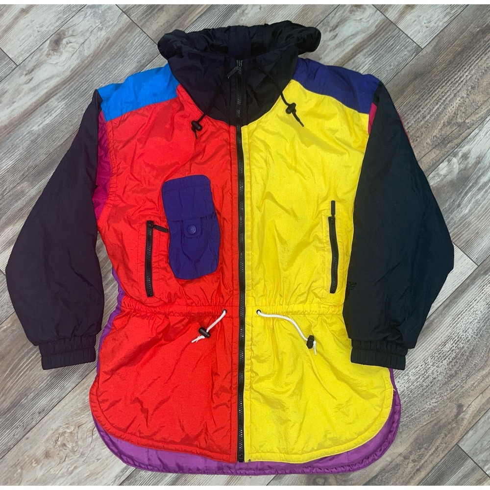 Vintage 80's Tyrolia SkiWear Women's Ski Snow Jacket SZ 12 Style 8209-000